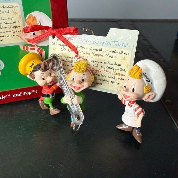 Carlton Cards Heirloom 2002 Snap Crackle and Pop Rice Krispies Ornament - Picture 2 of 5